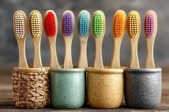 [1019] Bamboo Kids Tooth Brush Set of 3