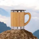 🌿 Bamboo Stainless Steel Mug with Lid 350ml