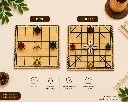 Wooden Chowka Bara (Indian Ludo)
