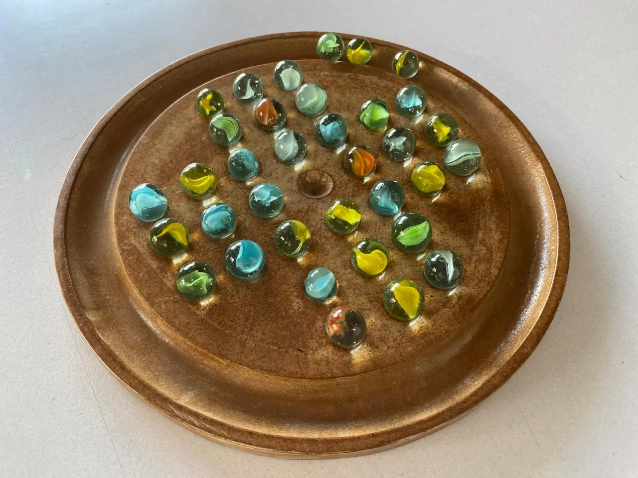 Wooden Goli Plate Set